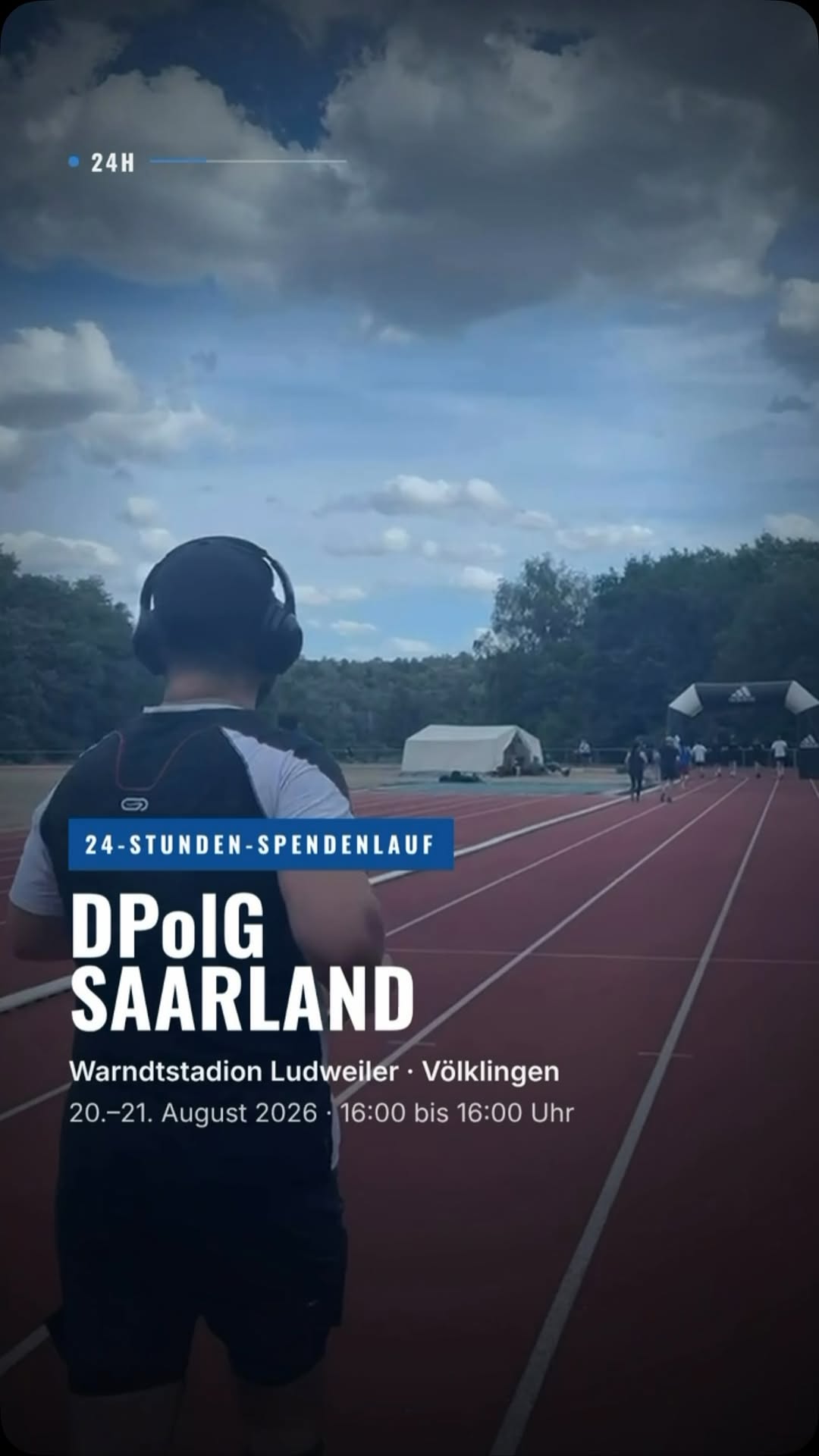 24-Stunden-Spendenlauf der DPolG Saarland