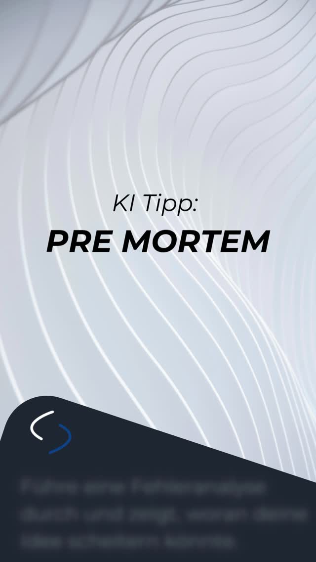 KI-Tipp: Pre Mortem