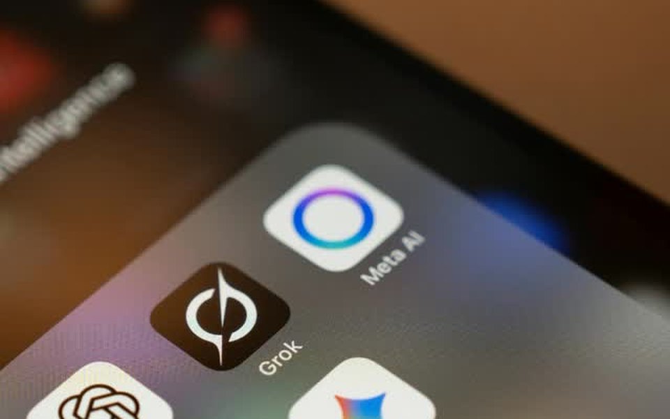 Smartphone-Display mit KI-Apps