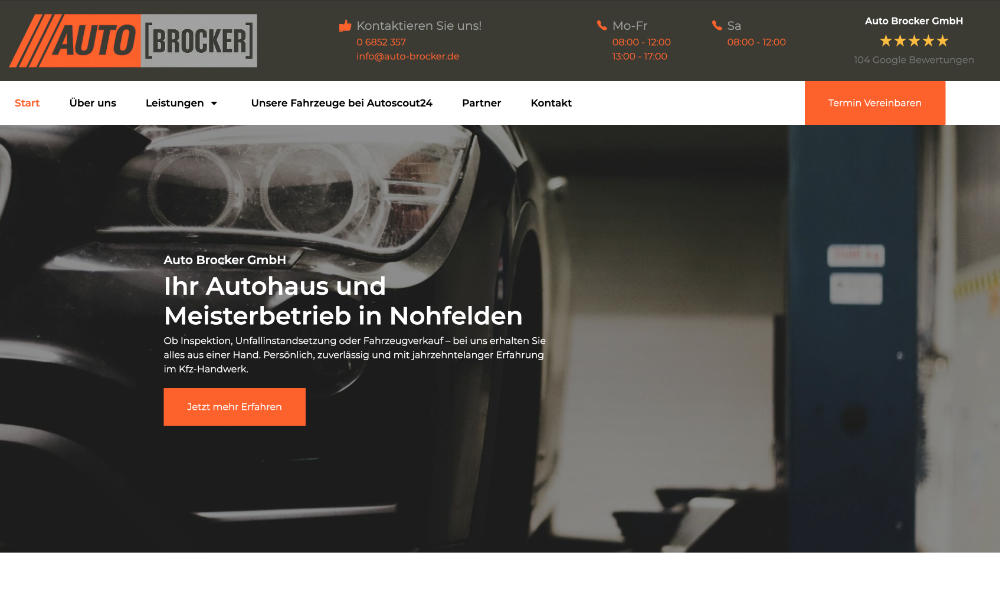 Referenz: Website auto-brocker.de