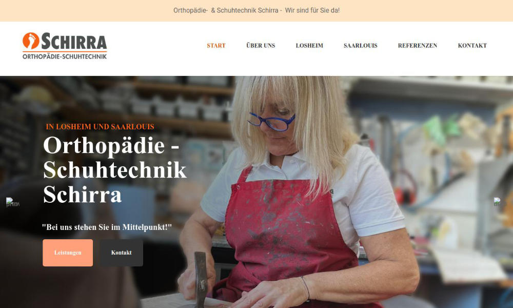 Referenz: Website schirra-ost.de