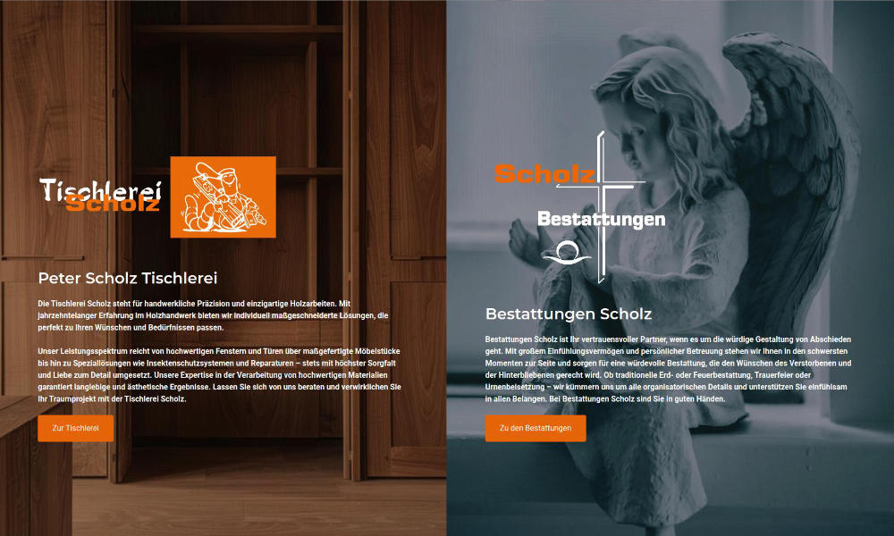 Referenz: Website tischlerei-scholz.com